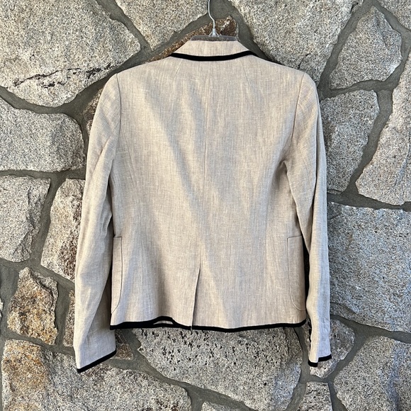 J. Crew Schoolboy Tipped Linen Blazer - Picture 5 of 7